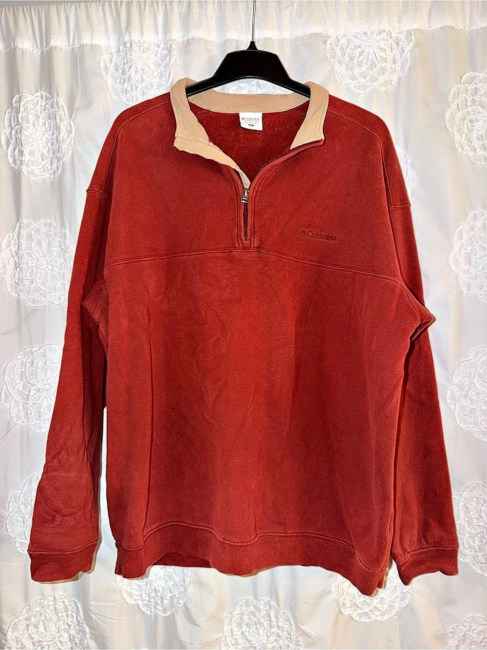 Columbia Steens Mountain Men's Fleece Pullover XL Red